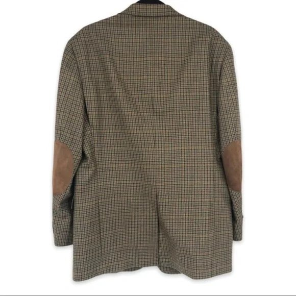 SOLD! Austin Reed Houndstooth Elbow Patch Blazer Size 43R - Picture 3 of 15